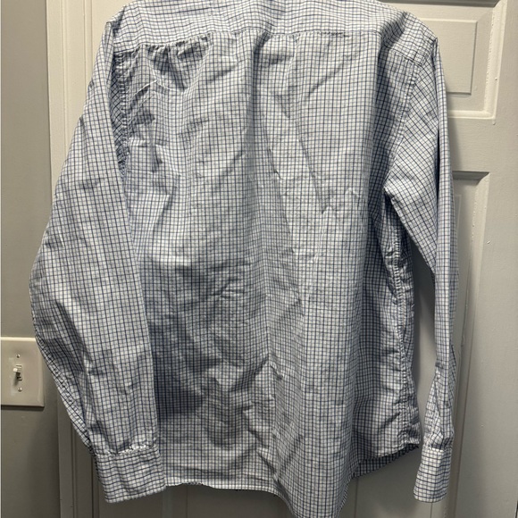 JCrew Shirt Mens Large Blue Button Down Long Sleeve Plaid Check Preppy Collared - Picture 2 of 3